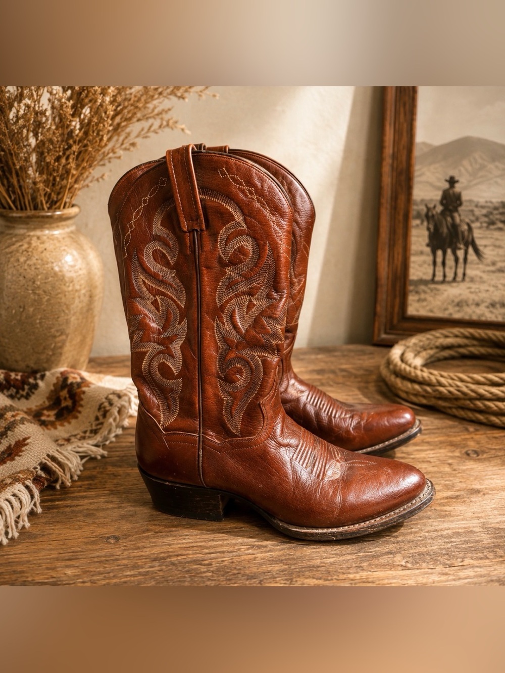Dan Post boot size 9.5 DP211R cowboy western boot